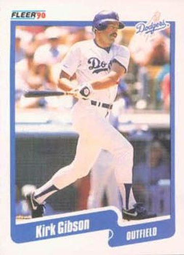 #393 Kirk Gibson - Los Angeles Dodgers - 1990 Fleer USA Baseball