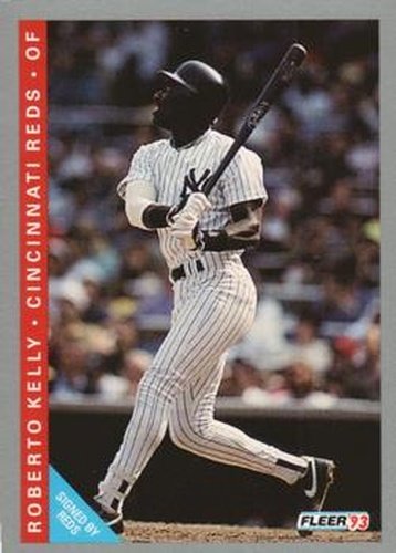 #393 Roberto Kelly - Cincinnati Reds - 1993 Fleer Baseball