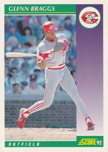 #393 Glenn Braggs - Cincinnati Reds - 1992 Score Baseball