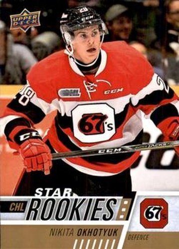 #393 Nikita Okhotyuk - Ottawa 67's - 2017-18 Upper Deck CHL Hockey