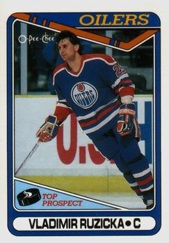 #393 Vladimir Ruzicka - Edmonton Oilers - 1990-91 O-Pee-Chee Hockey