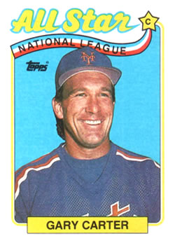 #393 Gary Carter - New York Mets - 1989 Topps Baseball
