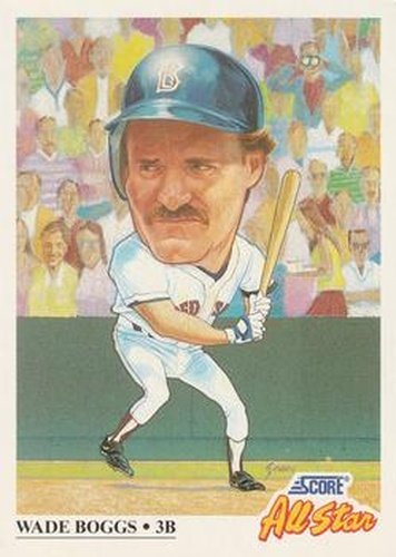 #393 Wade Boggs - Boston Red Sox - 1991 Score Baseball