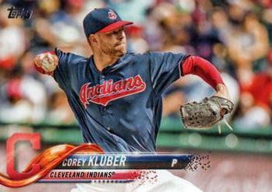 #393 Corey Kluber - Cleveland Indians - 2018 Topps Baseball