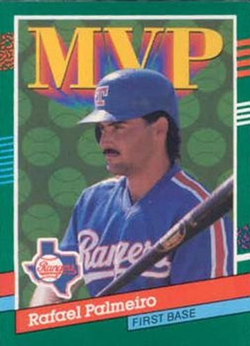 #394 Rafael Palmeiro - Texas Rangers - 1991 Donruss Baseball