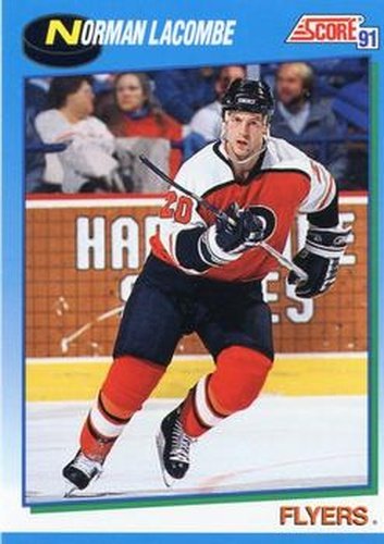 #394 Normand Lacombe - Philadelphia Flyers - 1991-92 Score Canadian Hockey