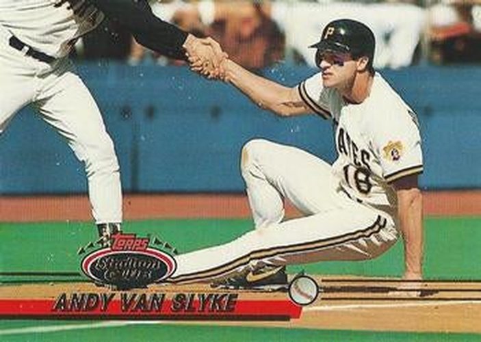 #394 Andy Van Slyke - Pittsburgh Pirates - 1993 Stadium Club Baseball