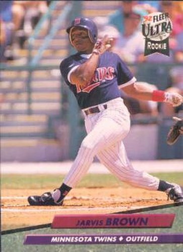 #394 Jarvis Brown - Minnesota Twins - 1992 Ultra Baseball
