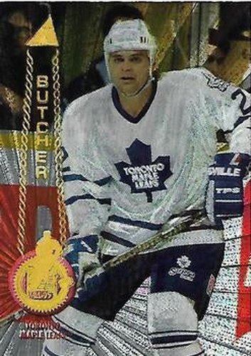 #394 Garth Butcher - Toronto Maple Leafs - 1994-95 Pinnacle Hockey - Rink Collection