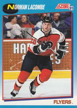 #394 Normand Lacombe - Philadelphia Flyers - 1991-92 Score Canadian Bilingual Hockey