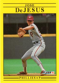 #394 Jose DeJesus - Philadelphia Phillies - 1991 Fleer Baseball