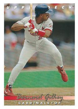 #394 Bernard Gilkey - St. Louis Cardinals - 1993 Upper Deck Baseball