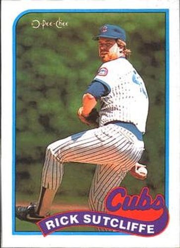 #394 Rick Sutcliffe - Chicago Cubs - 1989 O-Pee-Chee Baseball