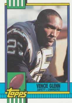 #394 Vencie Glenn - San Diego Chargers - 1990 Topps Football