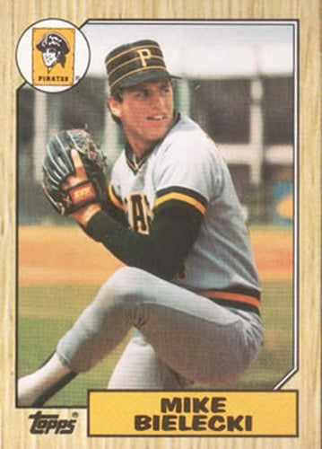 #394 Mike Bielecki - Pittsburgh Pirates - 1987 Topps Baseball