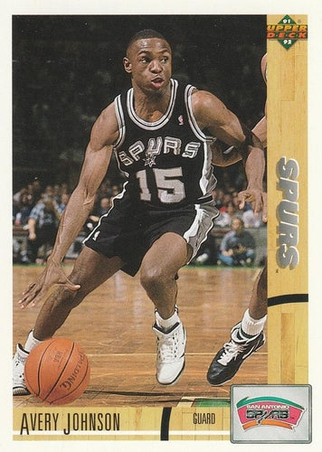 #394 Avery Johnson - San Antonio Spurs - 1991-92 Upper Deck Basketball