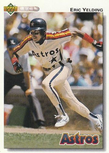 #394 Eric Yelding - Houston Astros - 1992 Upper Deck Baseball