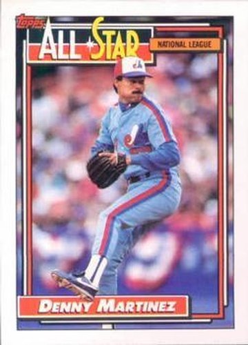 #394 Denny Martinez - Montreal Expos - 1992 Topps Baseball