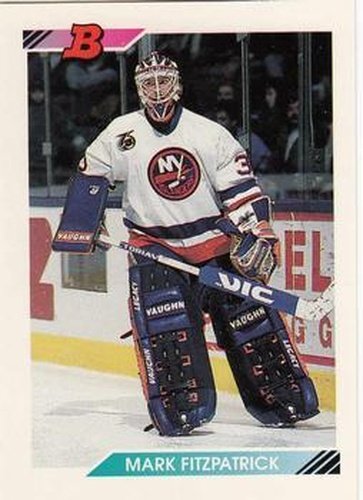 #394 Mark Fitzpatrick - New York Islanders - 1992-93 Bowman Hockey