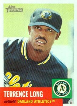 #394 Terrence Long - Oakland Athletics - 2002 Topps Heritage Baseball