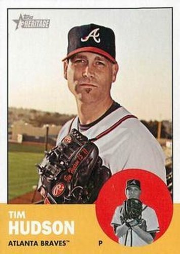 #394 Tim Hudson - Atlanta Braves - 2012 Topps Heritage Baseball