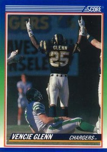 #394 Vencie Glenn - San Diego Chargers - 1990 Score Football