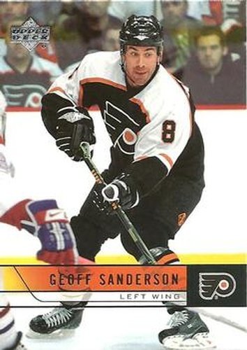 #394 Geoff Sanderson - Philadelphia Flyers - 2006-07 Upper Deck Hockey