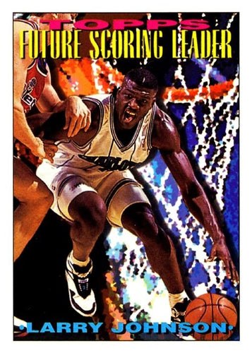 #394 Larry Johnson - Charlotte Hornets - 1993-94 Topps Basketball