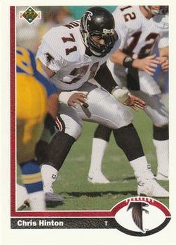 #394 Chris Hinton - Atlanta Falcons - 1991 Upper Deck Football