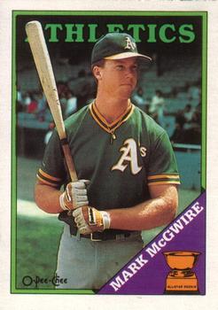 #394 Mark McGwire - Oakland Athletics - 1988 O-Pee-Chee Baseball