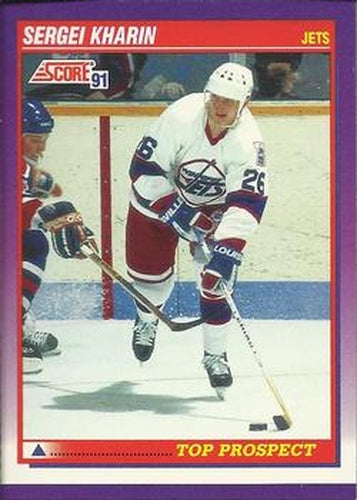 #394 Sergei Kharin - Winnipeg Jets - 1991-92 Score American Hockey