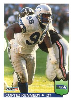 #394 Cortez Kennedy - Seattle Seahawks - 1992 Fleer Football