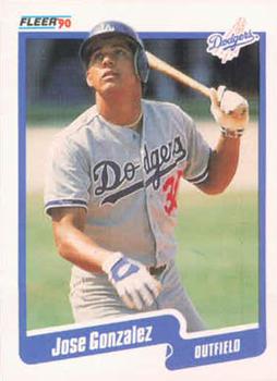 #394 Jose Gonzalez - Los Angeles Dodgers - 1990 Fleer USA Baseball