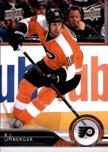#394 R.J. Umberger - Philadelphia Flyers - 2014-15 Upper Deck Hockey