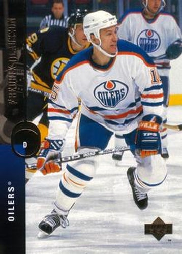 #394 Fredrik Olausson - Edmonton Oilers - 1994-95 Upper Deck Hockey