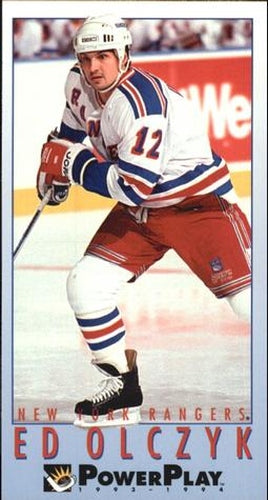 #394 Ed Olczyk - New York Rangers - 1993-94 Fleer PowerPlay Hockey