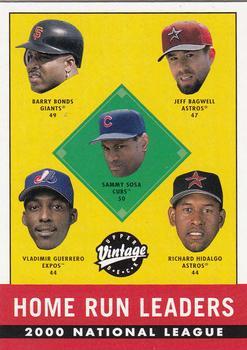 #394 Sammy Sosa / Barry Bonds / Jeff Bagwell / Vladimir Guerrero / Richard Hidalgo - Chicago Cubs / San Francisco Giants / Houston Astros / Montreal Expos - 2001 Upper Deck Vintage Baseball