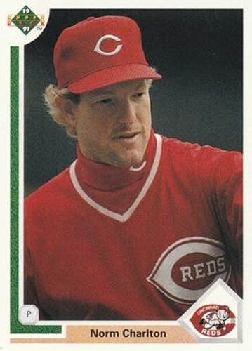 #394 Norm Charlton - Cincinnati Reds - 1991 Upper Deck Baseball