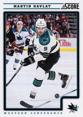 #394 Martin Havlat - San Jose Sharks - 2012-13 Score Hockey