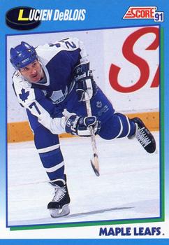 #395 Lucien DeBlois - Toronto Maple Leafs - 1991-92 Score Canadian Hockey