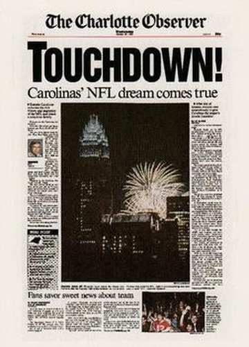 #395 Carolina Panthers - Carolina Panthers - 1994 Pro Line Live Football