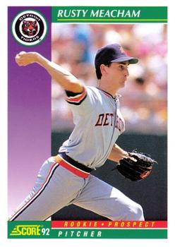 #395 Rusty Meacham - Detroit Tigers - 1992 Score Baseball