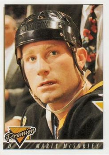 #395 Marty McSorley - Pittsburgh Penguins - 1993-94 Topps Premier Hockey