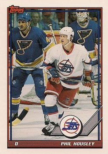 #395 Phil Housley - Winnipeg Jets - 1991-92 Topps Hockey