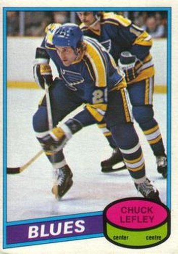 #395 Chuck Lefley - St. Louis Blues - 1980-81 O-Pee-Chee Hockey