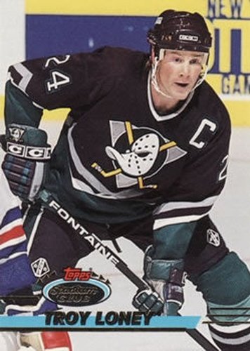 #395 Troy Loney - Anaheim Mighty Ducks - 1993-94 Stadium Club Hockey
