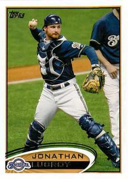 #395 Jonathan Lucroy - Milwaukee Brewers - 2012 Topps Baseball