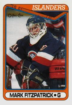 #395 Mark Fitzpatrick - New York Islanders - 1990-91 O-Pee-Chee Hockey