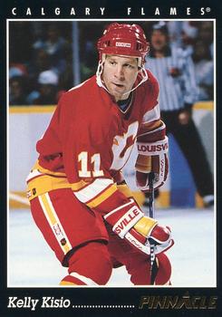 #395 Kelly Kisio - Calgary Flames - 1993-94 Pinnacle Hockey