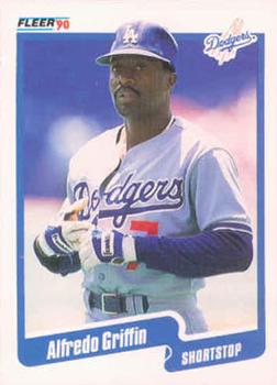 #395 Alfredo Griffin - Los Angeles Dodgers - 1990 Fleer USA Baseball